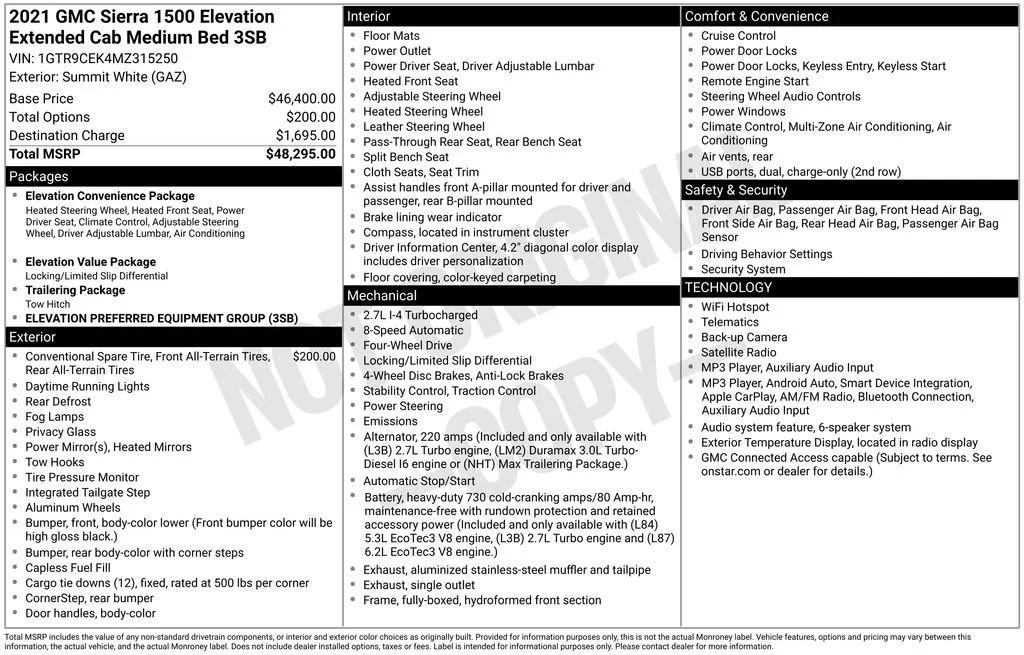 gmc sierra 1500 2021 1GTR9CEK4MZ315250 image gmc sierra 1500 2021 1GTR9CEK4MZ315250 image